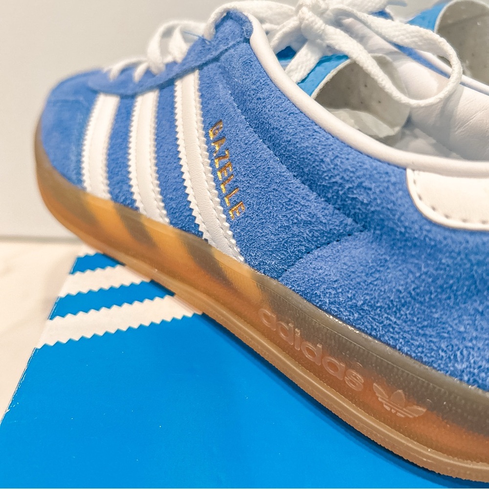 Adidas Originals Gazelle Indoor Blue Fusion HQ8717 Shoes Sneakers Samba W7.5 M6 - Picture 8 of 11